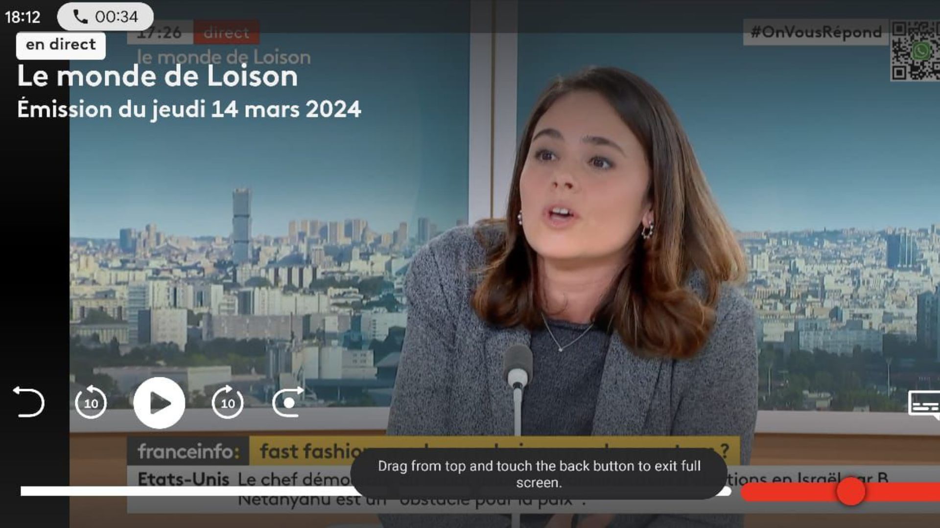 Intervention TV & vidéo de Laetitia Lamari